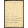 Sugarboo Designs I Carry Your Heart - Poetry Collection Sign