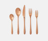 Blue Pheasant Alba Rose Gold Flatware - Lavender Fields