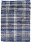 Dash & Albert Denim Plaid Woven Cotton Rug