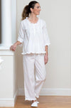 Jacaranda Living Caroline White Cotton Pajamas