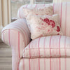 Kate Forman Pink Ticking Fabric
