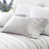 Pine Cone Hill Silken Solid Grey Pillowcases (Pair)