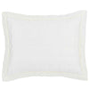 Pine Cone Hill Silken Solid Ivory Puff Sham - Lavender & Company