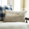 Taylor Linens Natural Linen Whale Pillow
