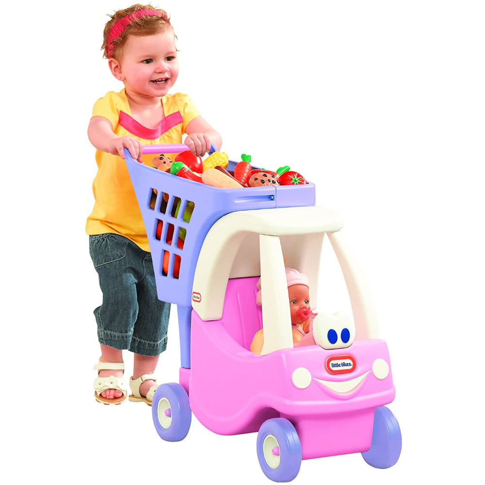 cozy coupe shopping cart pink
