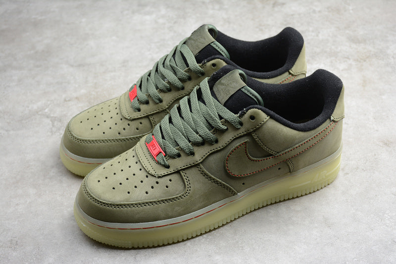 olive green air force 1 low men's