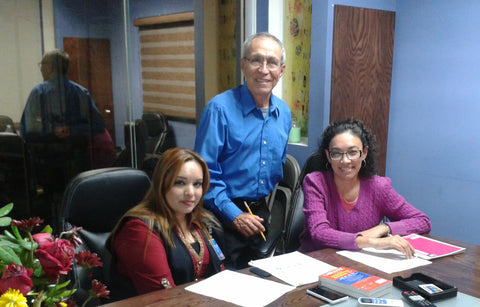 Jorge with Business English students