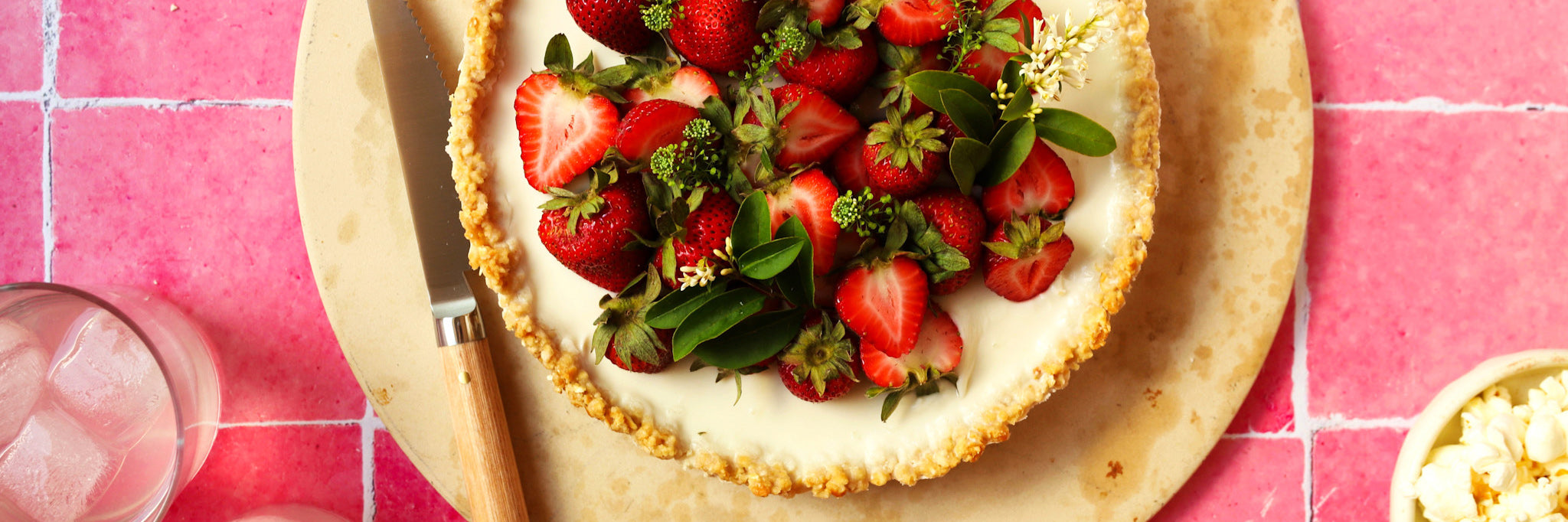 Gluten Free & Dairy Free Strawberry Lemonade Tart