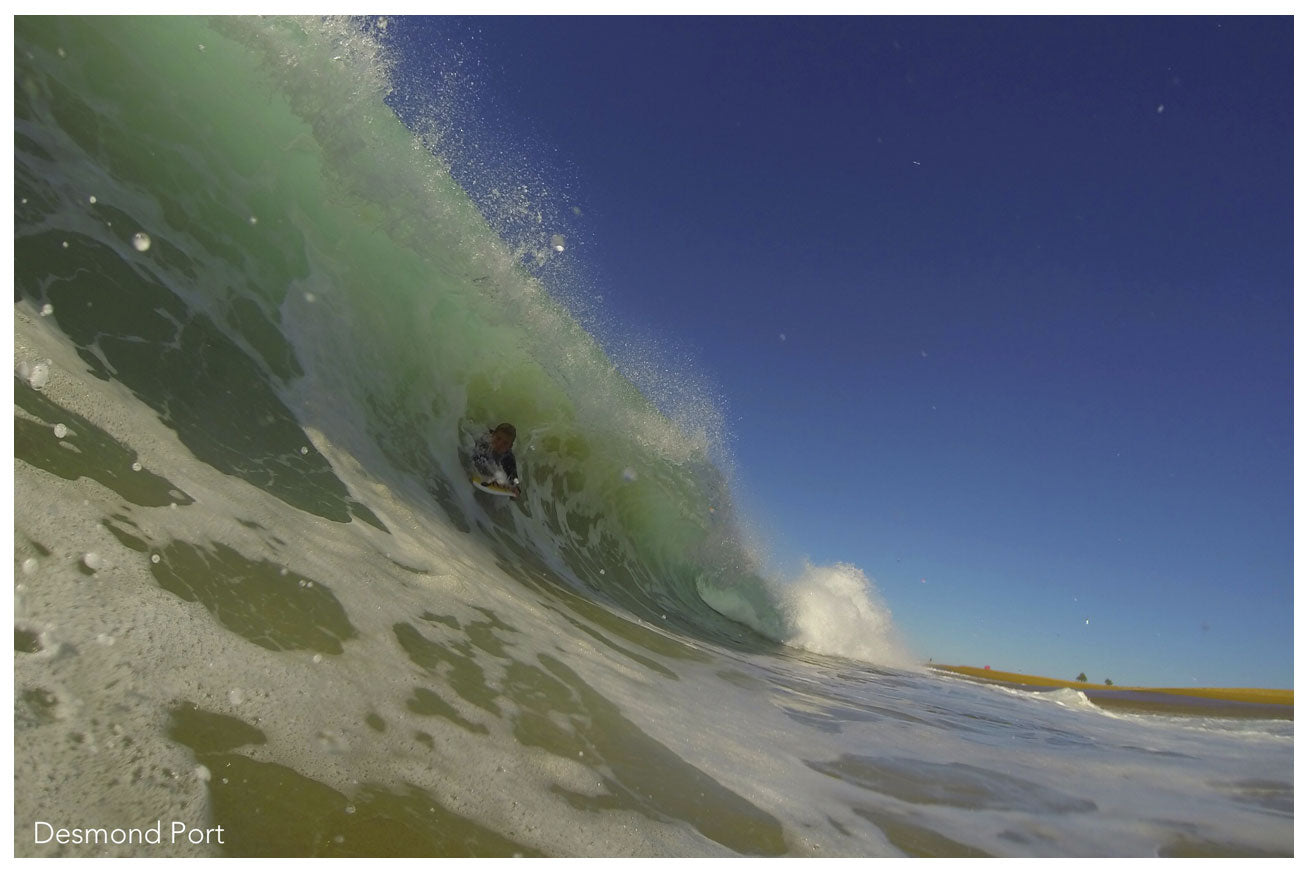 Desmond photographer and zachariah slyde ryder  bodysurfing and handboarding at the wedge newport beach califorina