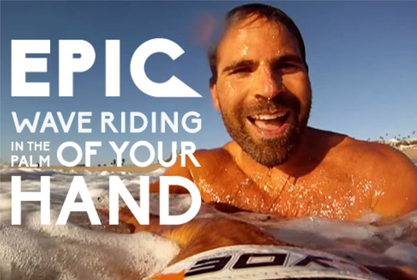 epic wave riding in the palm of your hands