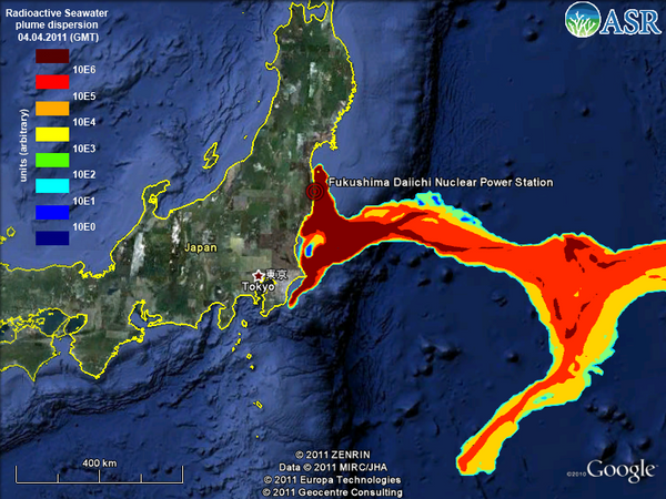 Japan ocean contamination.