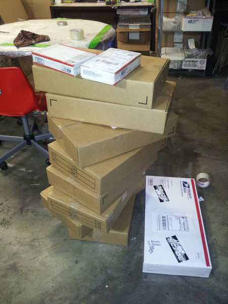 Slyde shipment of handboards ready for their new owners