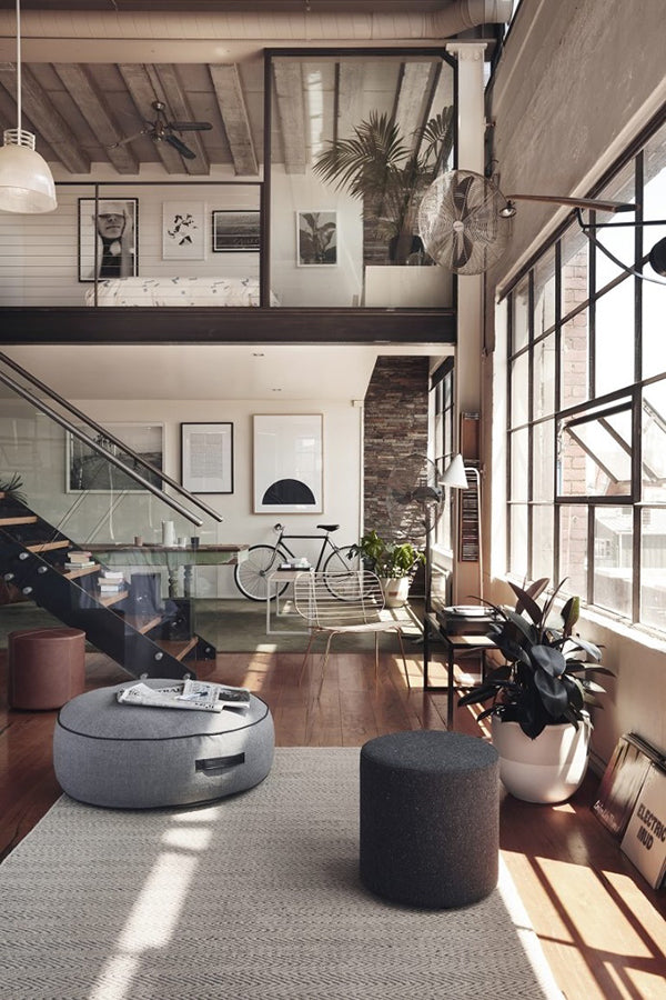loft-with-designer-furniture-ottoman