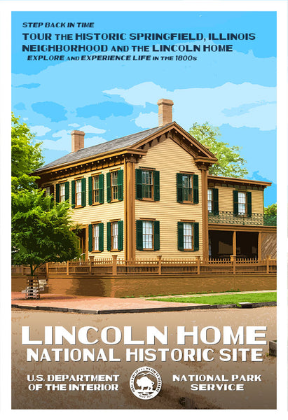 national historic lincoln site posters park poster prints wpa