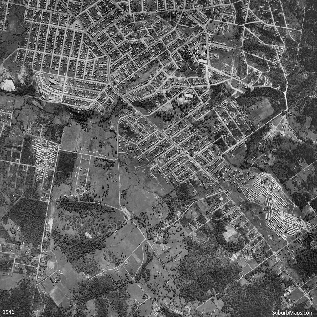 1946 Aerial Photo of Holland Park, Holland Park West, </span><span>Tarragindi, Wellers Hill, and Greenslopes