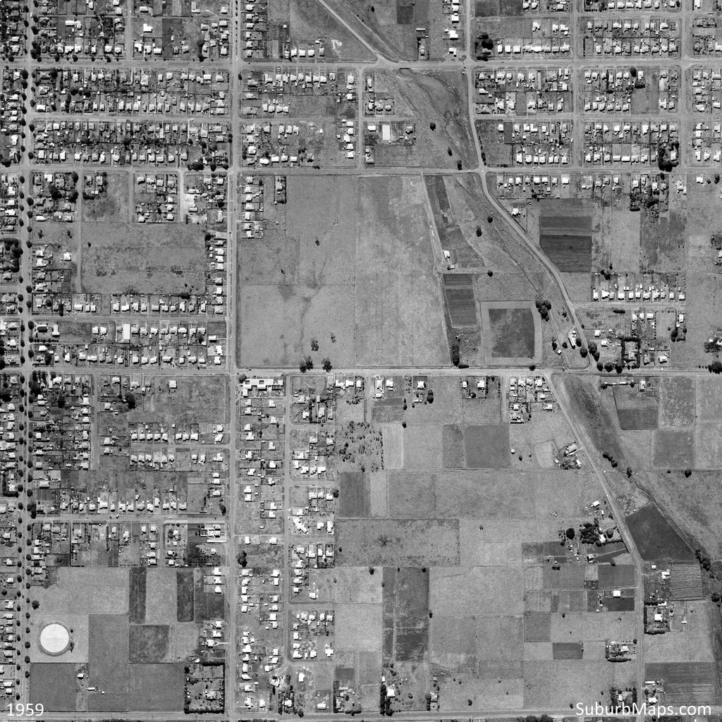 1959 Centenary Heights - Aerial Photo