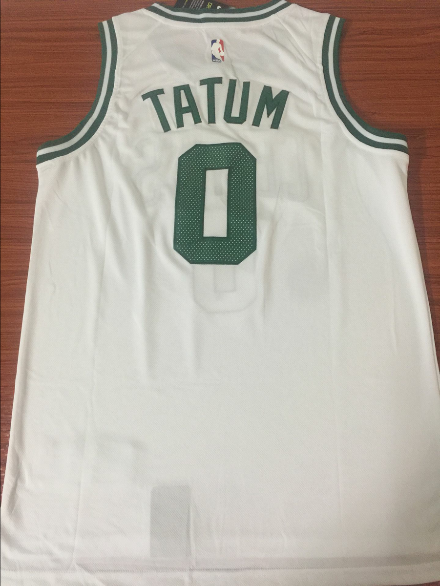 Men 0 Jayson Tatum Jersey White Boston 