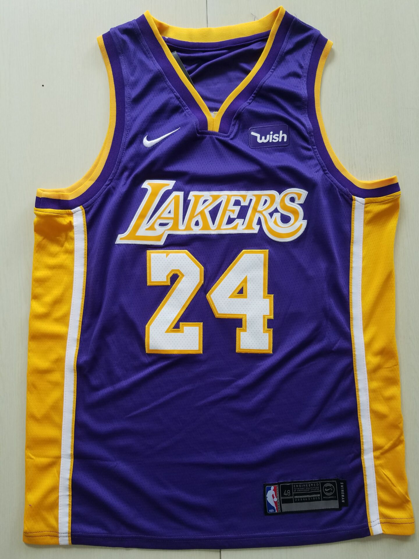 purple lakers swingman jersey