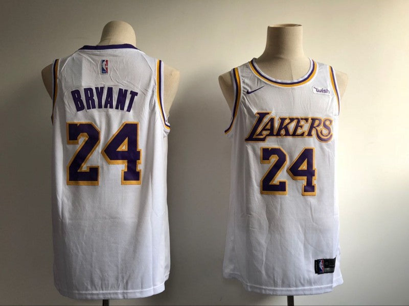 white lakers jersey 24
