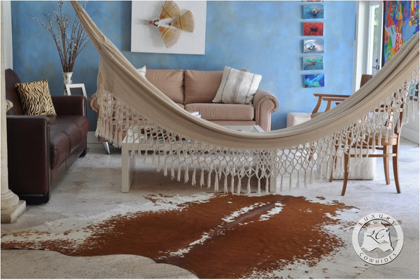 exotic cowhides in home décor