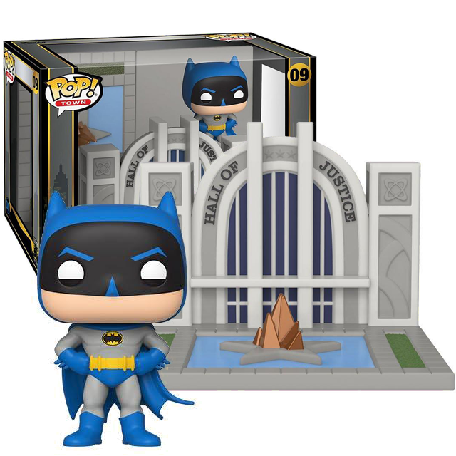 batman with hall of justice funko