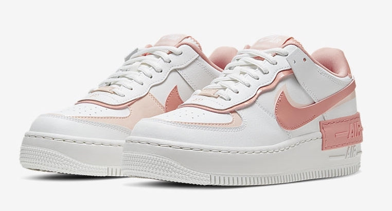 nike air force shadow white coral pink