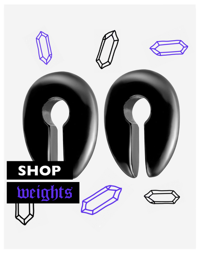<span style="text-transform: uppercase; font-size: 14px; letter-spacing: 0.1em;">Ear Hangers for Stretched Lobes</span>