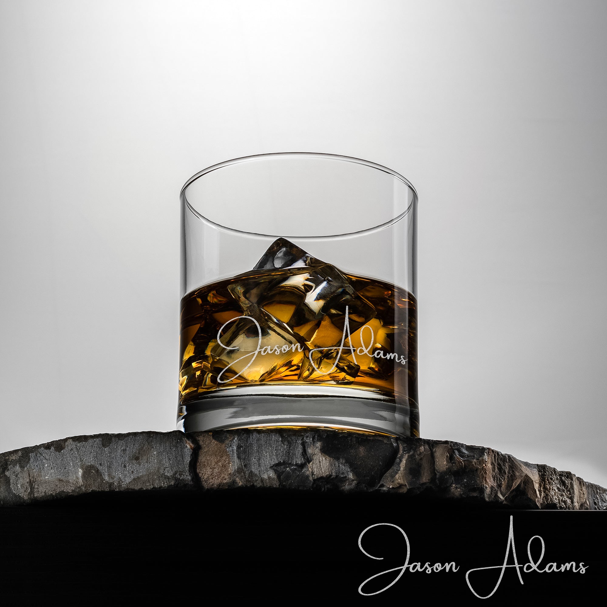 personalized whiskey glass