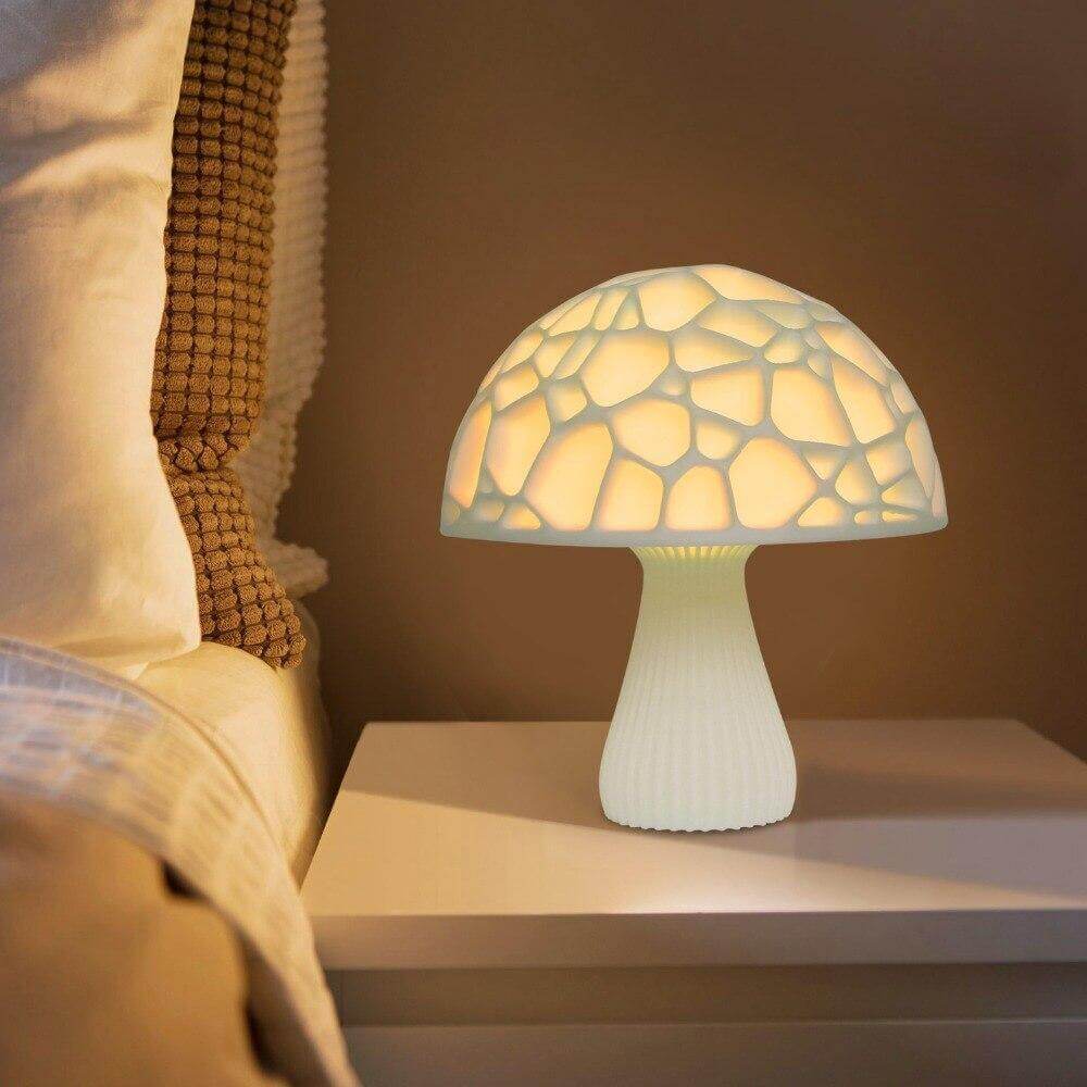 3d printed mushroom lamp