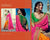 Bridal Kimora SA1036 Designer Green Pink Yellow Silk Banarasi Saree - Fashion Nation