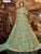 Stylish Indo Western K136725 Green Net Silk Floor Length Anarkali Gown - Fashion Nation