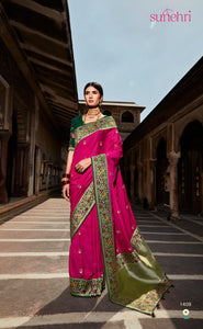 Geet Sammelan Wear Special Silk Saree for Online Sales by Fashion Nation