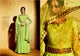 NAK3037 Awesome Party Indo Western Pista Green Moss Brocade Anarkali Gown - Fashion Nation