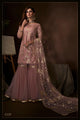 Wedding Wear Purple Net Beautiful Sharara Suit - Fashion Nation