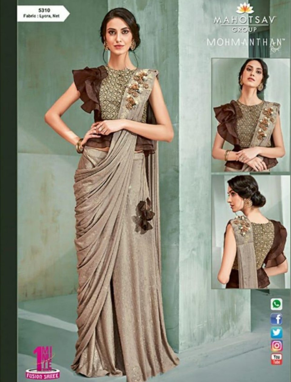 indo western sarees for womens