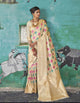 Wedding Wear RK81125 Off-White Minakari Handloom Weaving Silk Saree - Fashion Nation