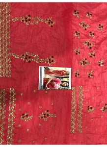 Kajol KF3666 Bollywood Inspired Red Georgette Silk Saree - Fashion Nation