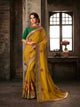 Marvellous RA21604 Designer Mustard Yellow Green Silk Saree - Fashion Nation