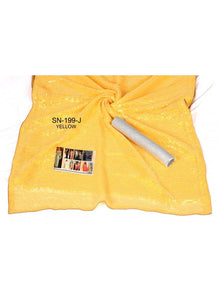 Jacqueline Fernandez KF3838 Bollywood Inspired Yellow Silk Georgette Saree - Fashion Nation