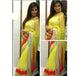 1416 - Mansi Soni Neon Yellow Net Saree - Fashion Nation