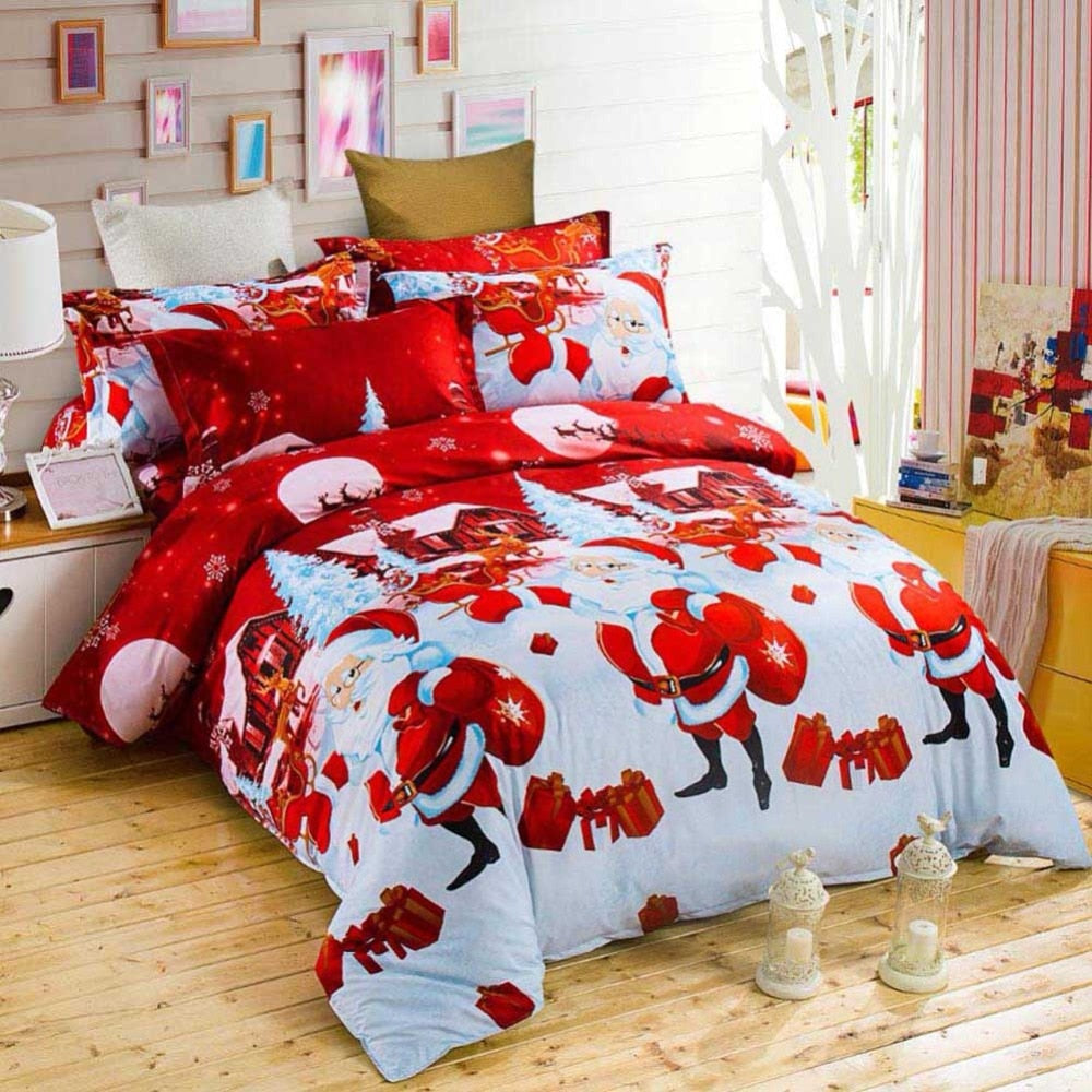 Christmas Bedding Set 3d Printing Christmas Bedding Set Santa