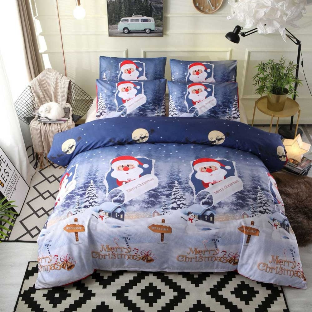 Christmas Bedding Set Christmas Bedding Set Santa Claus Duvet