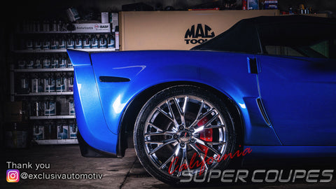 California Super Coupes Chevrolet Corvette C6 Super Widebody Conversion installed by Exclusiv automotiv