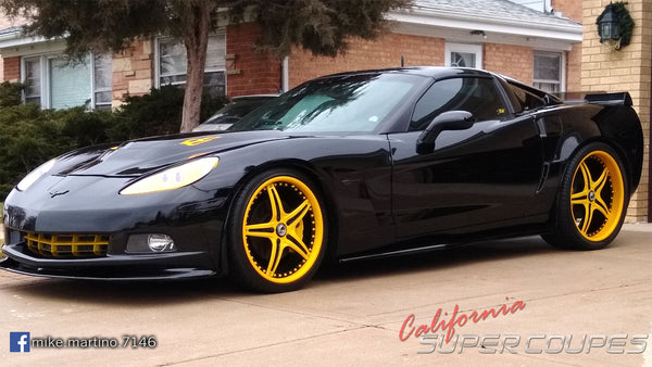 Check out Mike's Chevrolet Corvette C6 featuring USA made products from Vertical Doors, Inc. and California Super Coupes.