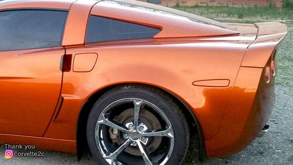 Robert’s Chevrolet Corvette C6 from North Carolina with California Super Coupes rear spoiler.