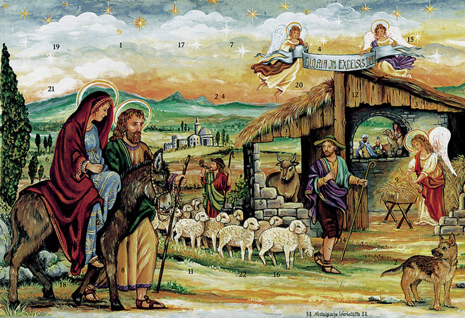Nativity Scene Advent Calendar My Growing Traditions