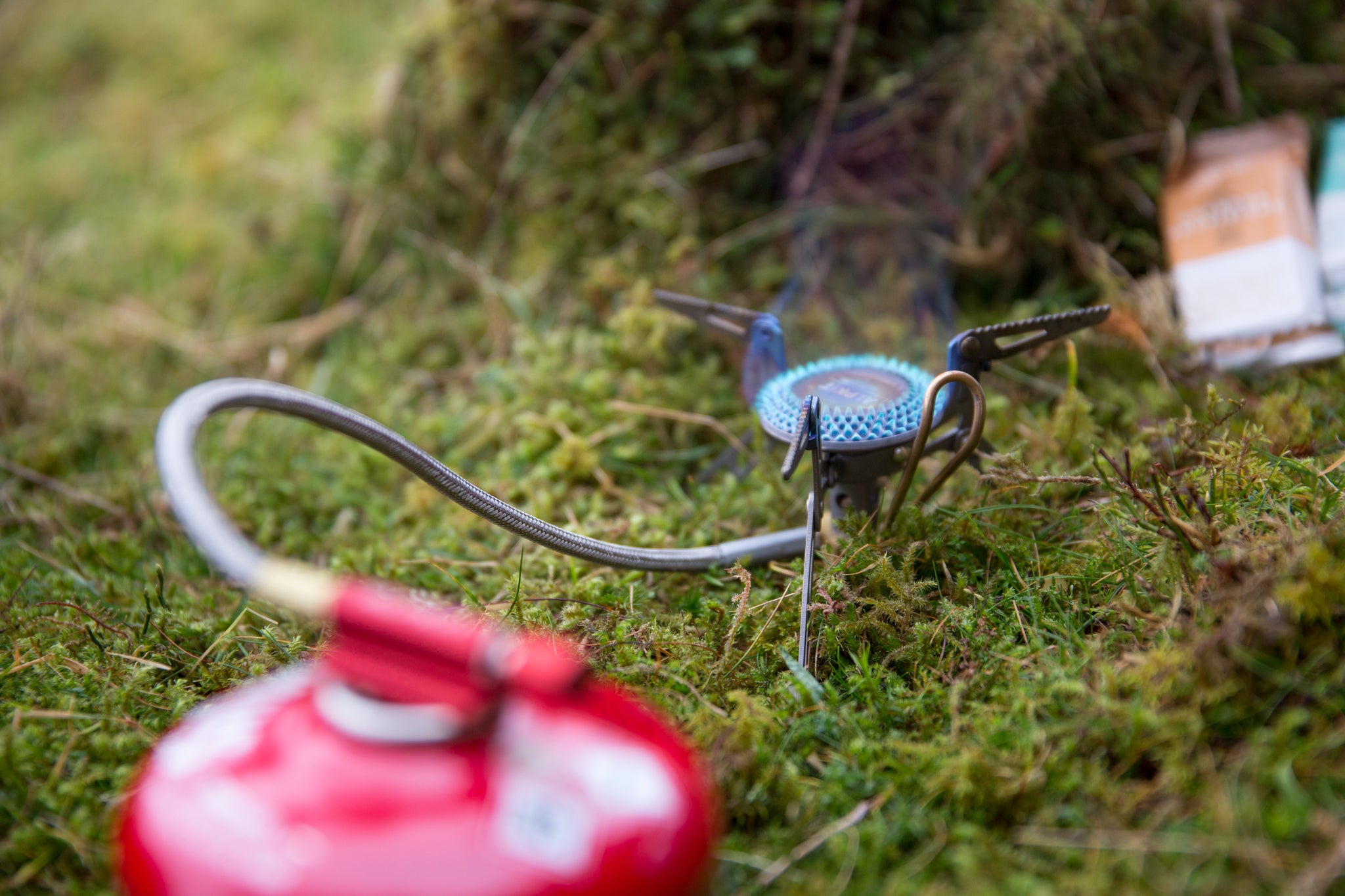 Koro Titanium Mountaineering Remote Canister Stove with Fuel Pre-heating Tube