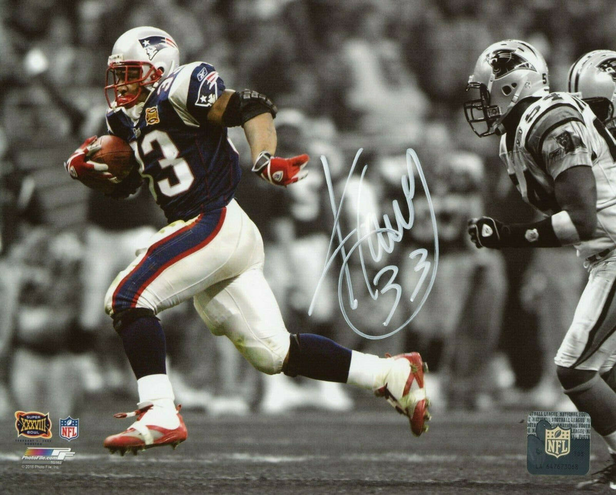 Kevin Faulk New England Patriots Signed Autographed 8x10 Spotlight Pho