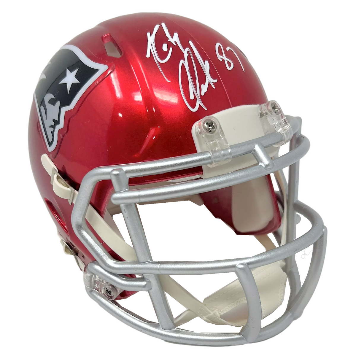 patriots signed mini helmet