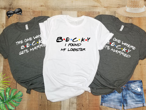 FRIENDS Bachelorette Party Shirts